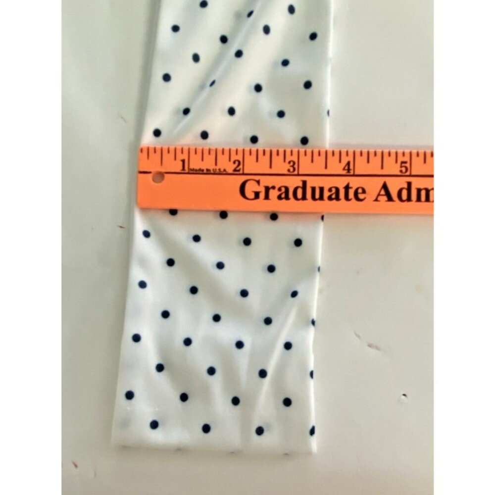 Vintage Mod Polka Dot Scarf Asymmetric Loop Nautical Classic Spring Retro Modest - Picture 5 of 6